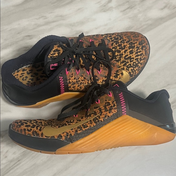Nike Shoes - Nike Women's Athletic Shoes - Leopard Print with Gold and Black. See last pic sm